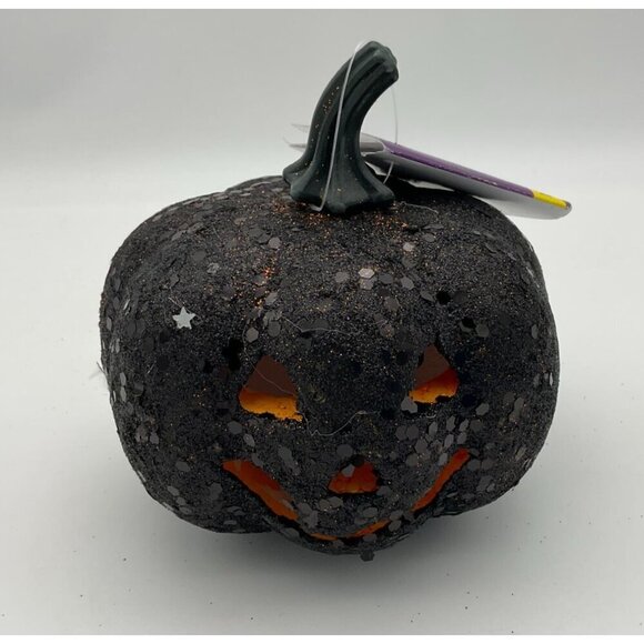 Halloween Witch Decor Set: Glitter Pumpkin Sign Hat & Boot - Picture 8 of 11